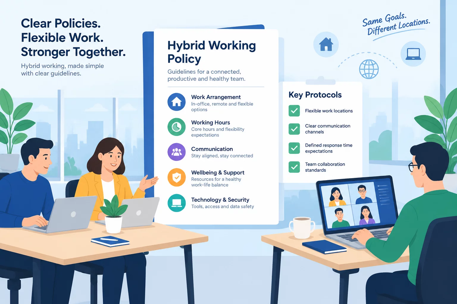 Flydesk Guidelines for Eliminating Hybrid Policy Ambiguity