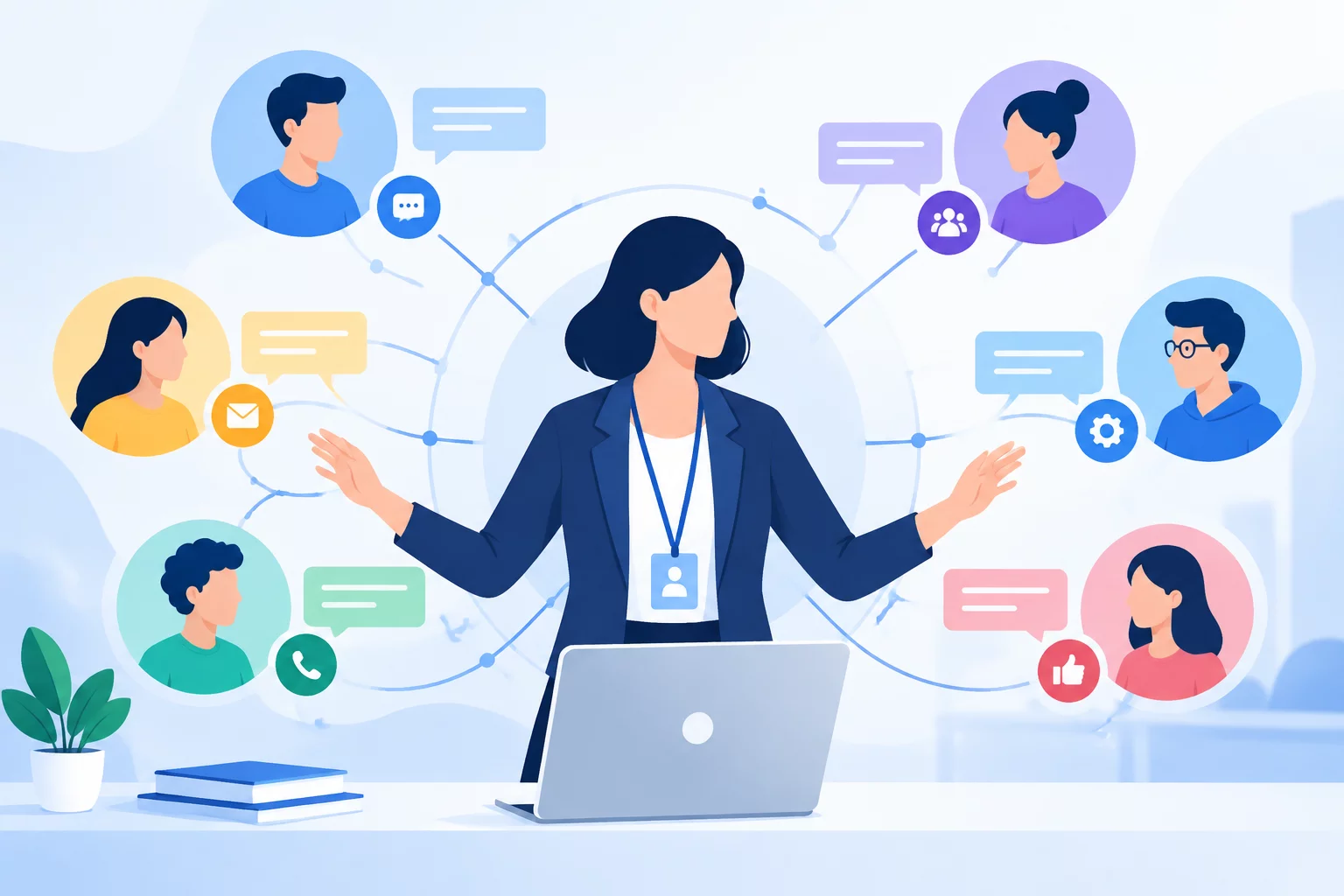 Moderator role illustration